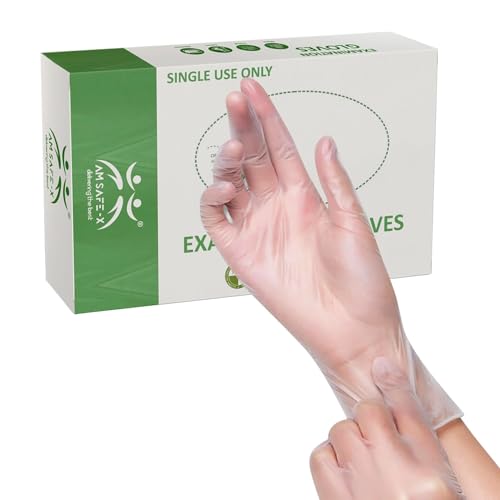 Image of AM SAFE-X Gloves for Kitchen Food Handling Food Prep Latex & Powder Free (80 Count)