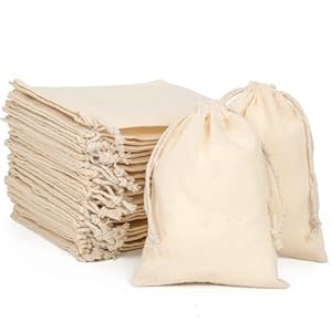 Packra BZ0116-3PK Baumwollsäckchen 24 Stück, 12x16cm