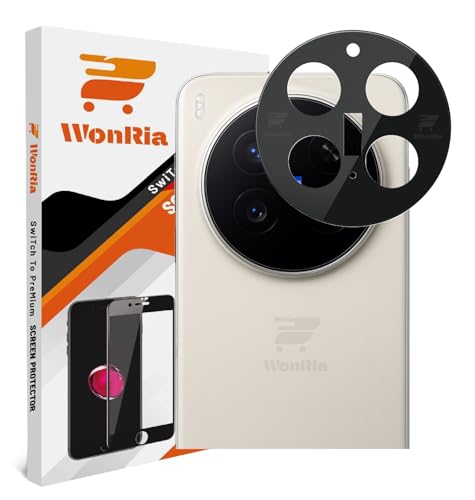 Image of WonRia Pack 1- Back Camera Lens Protector for Vivo X300 Pro 5G Camera Glass Protector Guard [3D Premium] - Black