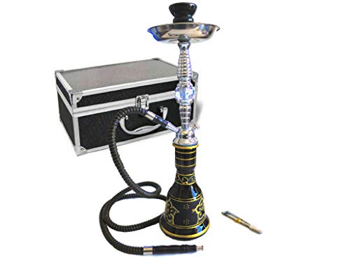 ブラックシーシャ【大型サイズ 】水タバコ 水パイプ 専用ケース入り 喫煙具 Shisha Hookah 全品検品済み【3ヶ月保証書付き】 ブラックシーシャ【大型サイズ 】水タバコ 水パイプ 専用ケース入り 喫煙具 Shisha Hookah 全品検品済み【3ヶ月保証書付き】