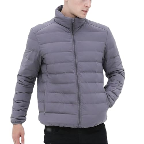 Doudoune ultra légère homme en tissu mat veste hiver coupe-vent