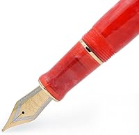 Vista 7 de JINHAO 100 - Pluma estilográfica con convertidor de tinta (punta media, 0.028 in, rojo cereza)