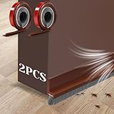 Photo Gallery 2 pezzi 100 cm paraspifferi spazzola sottoporta garage, spazzolino sotto porta marrone spazzola per porta ingresso, spazzole sottoporta antispiffero insonorizzato antipolvere antifreddo anti-insetti Photo Gallery 2 pezzi 100 cm paraspifferi spazzola sottoporta garage, spazzolino sotto porta marrone spazzola per porta ingresso, spazzole sottoporta antispiffero insonorizzato antipolvere antifreddo anti-insetti