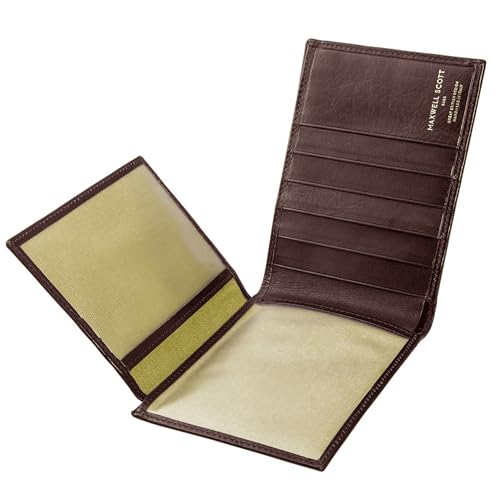 Maxwell Scott - Mens Large Luxury Leather Trifold...