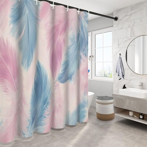 Rideau de douche moderne 180x180 lavable rideau de bain polyester à œillets