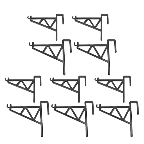 HUSHUI 10 Soportes de Plástico para Apicultura, Soporte para Marco de Colmena, Equipo de Apicultura, Suministros y Herramientas para apicultores. (Negro)