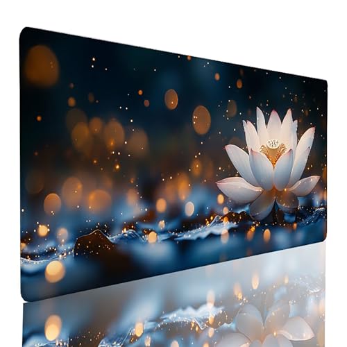 Tapis de souris XXL bords cousus anti-effilochage grand sous-main