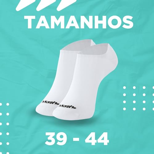 MASH Kit 2 Pares de Meia Invisível Esportiva para Corrida Active Cano Curto Soquete Masculina, 1 Bra