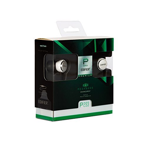 Edifier P293 Hi-Fi In-Ear Headphones - Earbud Headset Iem In Ear Monitor Headphone Cellphone Earphones With Mic And Remote (White) #TOP6