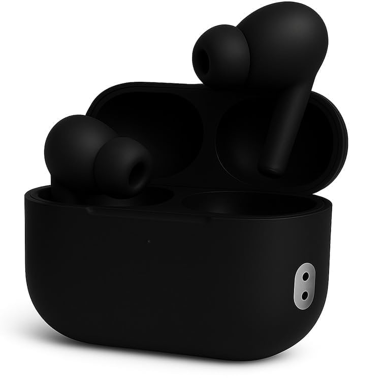 DKVN DESIGNER Earbuds Wireless Earbuds Bluetooth 5.3 TWS Earphones Full Touch Control Headphone Built-in Microphone Premium Sound Quality With Long Battery Backup (Black)