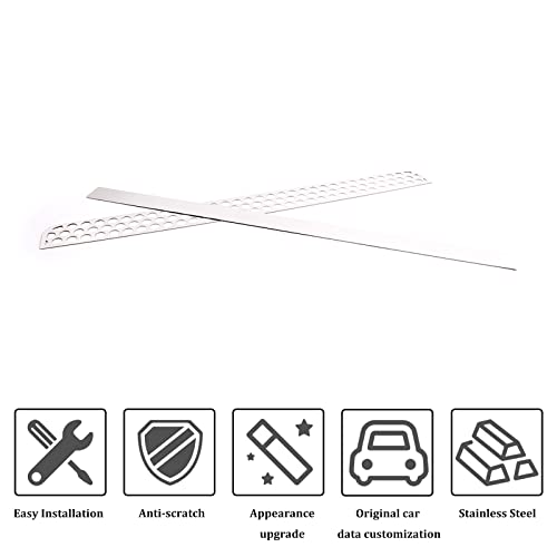Image of Front Grill Mesh Inserts for Hummer H3 2005-2009 Accessories, Front Bumper Air Inlet Vent Center Grille Cover Bug Screen Deflector, Front Grill /Mesh Grille Grid Inserts Cover Panel Trim