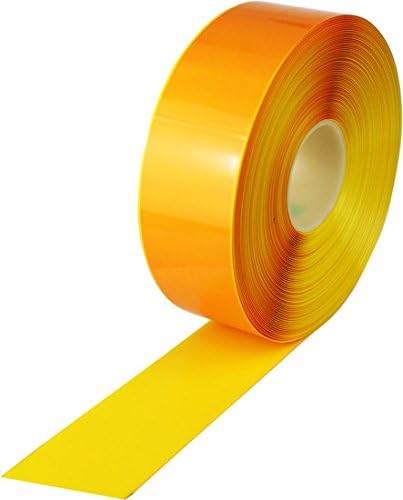 Yellow Smooth Floor Tape 4" X 98' Roll with Thickness 39 mils
