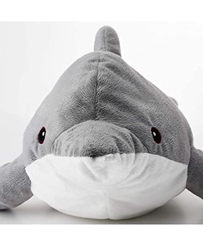 Image of SUI Whale Dolphin Fish Stuffed Fish Soft Toy 30Cm Grey Color