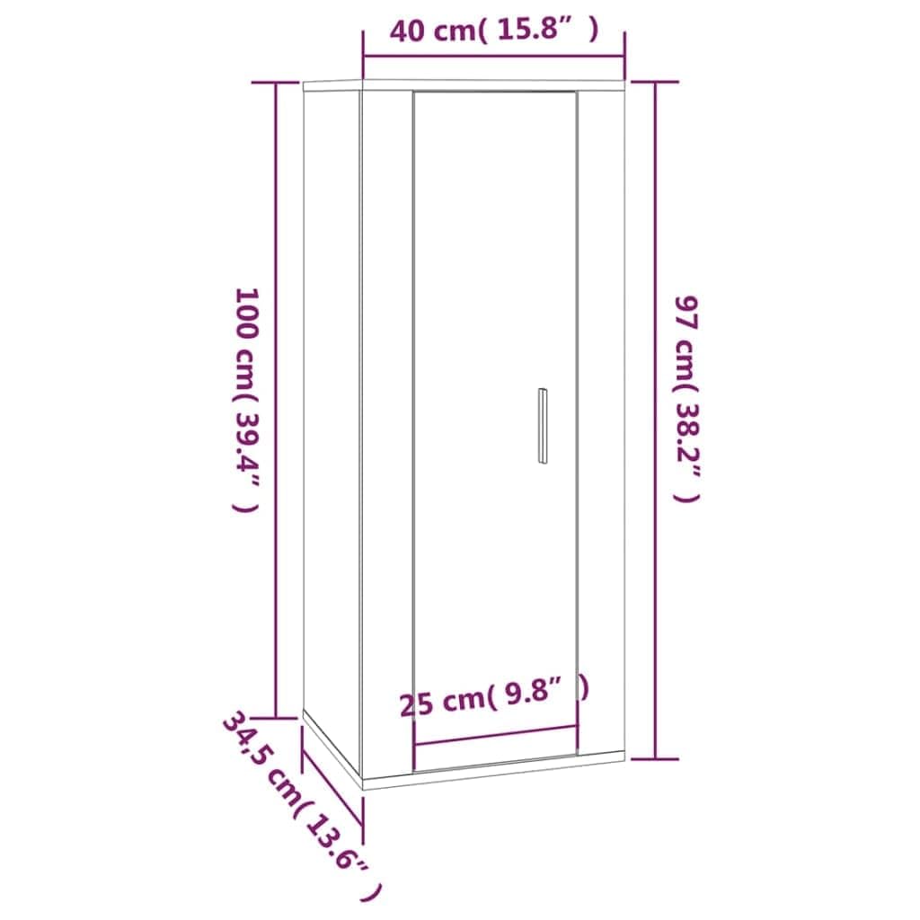TV-Hängeschränke 3 STK. TV-Ständer Wandmontage TV-Board Fernsehschrank TV-Einheit TV-Möbel für Wohnzimmer oder Schlafzimmer Medienschrank Trendigen und Praktischen Design Hochglanz-Weiß
