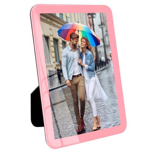 Bluesun 4×6 Pink Picture Frame, Vertical & Horizontal Wall & Tabletop