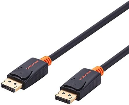 DisplayPort to DisplayPort Cable 15ft, CABLETIME DP 1.2 Cable [4K@60Hz, 2K@165Hz, 2K@144Hz] for Laptop, PC, TV, Gaming Monitor Cable and etc