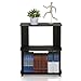 Furinno JAYA Simple Design 3-Tier Bookcase / Bookshelf / Display Rack, Plastic Tubes, Walnut