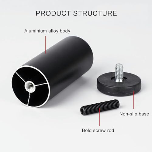 Patas para muebles doradas de alta resistencia con perno M8 regulable 8