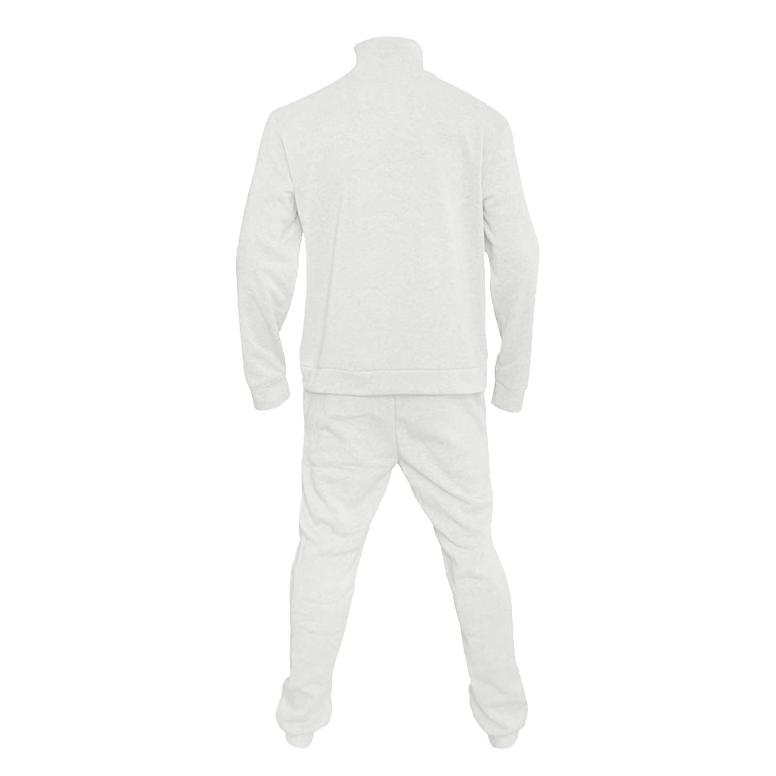 Męski dres treningowy z zamkiem do połowy, 2-częściowy, bluza i joggery, beżowa odzież domowa z wysokim dekoltem, strój dla mężczyzn, miękka bawełniana odzież sportowa, dopasowany krój, wygodny dres