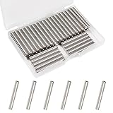 Juvielich 50Pcs M5 x 40mm Dowel Pin 304 Stainless Steel Cylindrical Dowel Pins Shelves Dowel Pin Bookshelf Support Pegs for Metal Devices Cabinet Furniture Fixing Component Position Wood Bunk Bed