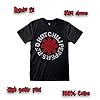 Red Hot Chili Peppers T-Shirt Logo Rock Music Official Black Cotton Unisex Adult Boy (S) #3
