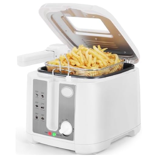 Aigostar Indra 30HEX - Friteuse 100% sans BPA avec grande fenêtre de vue, thermostat réglable et indicateurs lumineux. Couleur blanche, 1800W, capacité de 2,5L. Design exclusif.