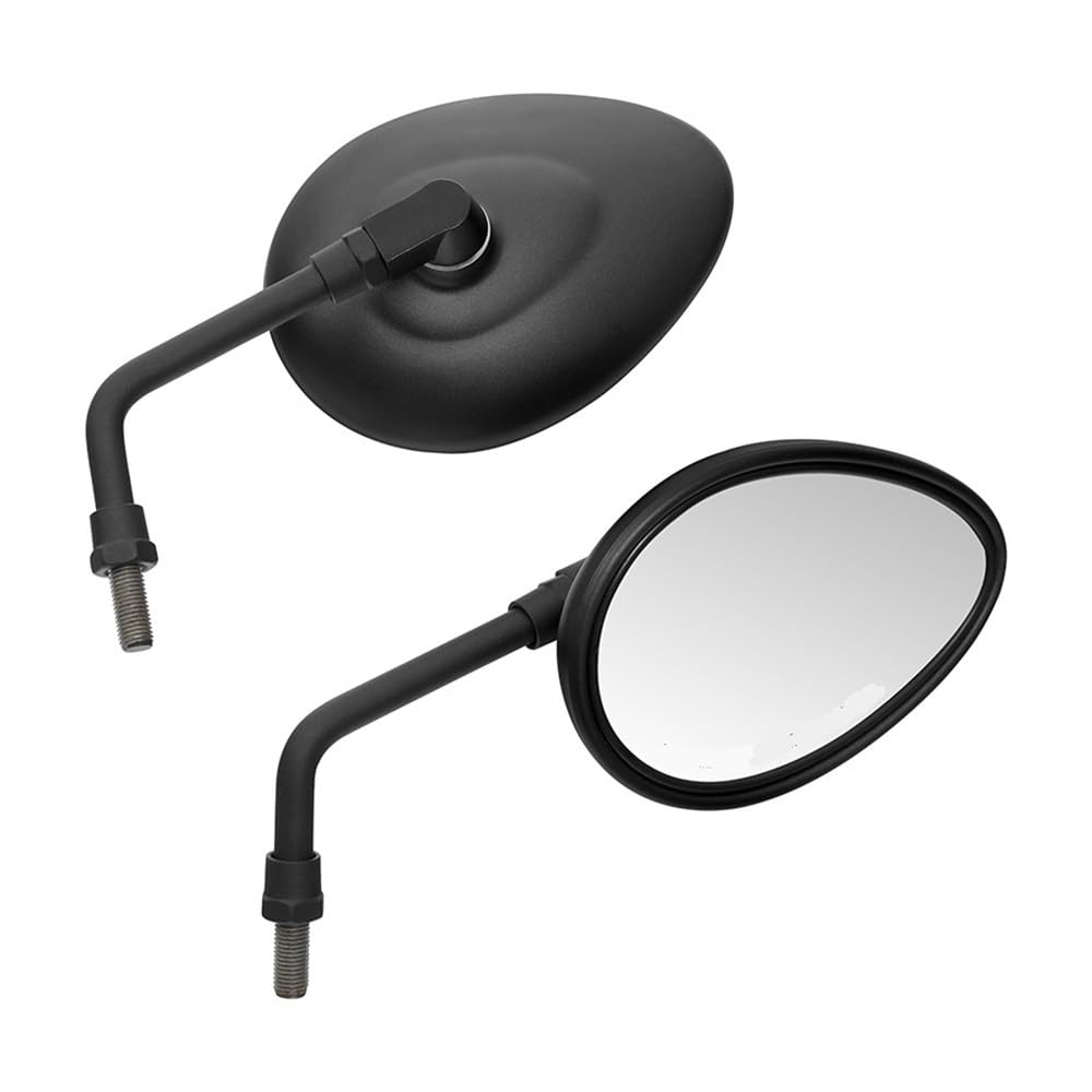 Black 10mm Motorcycle Side Mirrors - Perfect Fit For Indian Scout, Chief, Chieftain & Bobber