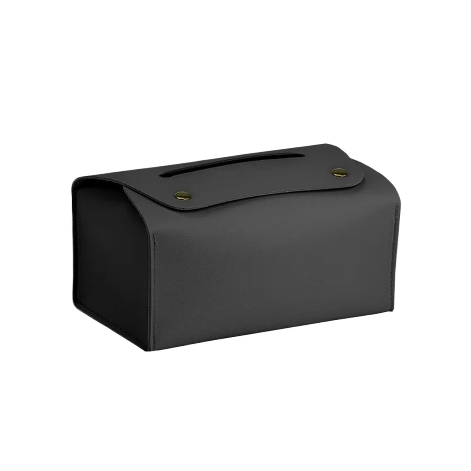 Dvmsief Black Tissue Box Cover Tissue Box Household Pu Leather Desktop Decoration, Suitable For Dining Room Living Storage(Black)