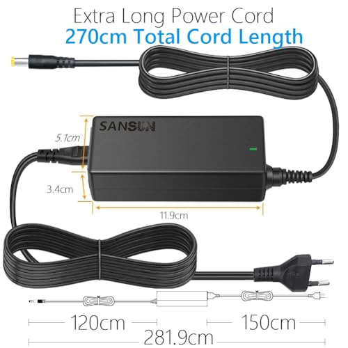 12V 5A Netzteil 60W AC DC Adapter (Eingang 110V-220V, Ausgang 12 Volt 5 Amp 60 Watt) DC Konverter LED Treiber Beleuchtung Trafo für 12V 5A Flexible LED Band Strip Light 1 Set schwarz