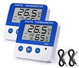 LXSZRPH Reptile Thermometer Hygrometer with High Low Temperature Alarm Digital Aquarium Thermometer