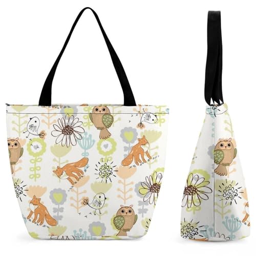 Sac de voyage femme grand volume imprimé hibou pour ranger vos affaires