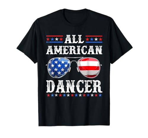 All American Dancer 4th of July Patriotic USA Sunglasses T-Shirt