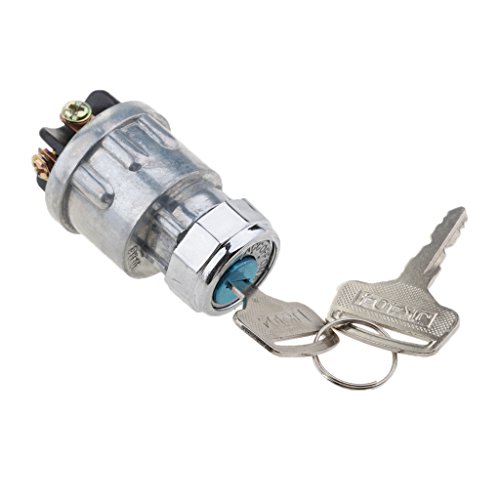 Fenteer 4位置 イグニッションスイッチ イグニッション スターター 2キー 汎用