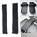 Generic Premium Adjustable Foot Straps for Exercise Bikes and Rowing Machines, 1 Pair, Black