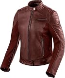Revit Clare Ladies Damen Motorrad Lederjacke (Red,40)