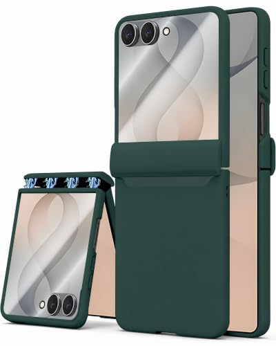 Image of STORMTAL for Samsung Galaxy Z Flip 8 Case, Hinge Protection, Built-in Screen Protector, Wireless Charging, Shockproof, Slim Rugged Phone Protective Case for Galaxy Z Flip 8 Green