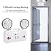 2 Head Emergency Light, Bright Lighting, ABS Housing, Long Battery Life, Easy Installation, Versatile Usage, LED Emergency Light 3 Hour Battery Backup Power High Brightness Exit