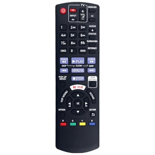 N2QAYB001206 Replacement Remote for Panasonic Blu-ray Player DP-UB820EB-K DP-UB420K DP-UB420 DP-UB820-K DP-UB820