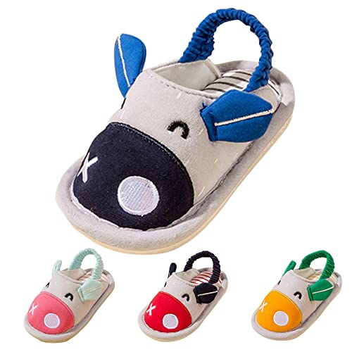 sfdgfhyf Fashion Cute Autumn and Winter Girls Slippers Flat Bottom Round Toe Soft Warm and Metallic Sandals for Girls3