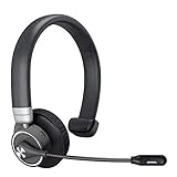 bluetooth headset angteela truker bluetooth headset with microphone wireless headset 5 0 with mute button 24 hours working time for cell phone and laptop on business office bh m91 