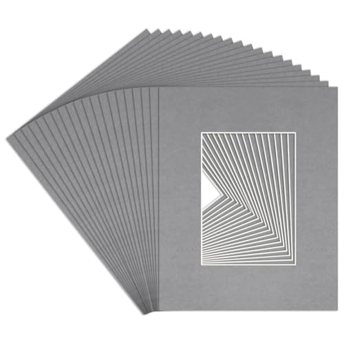 Image of Procut Global 20x16" Mid Grey Picture Mounts - Fits A4 Photo Size