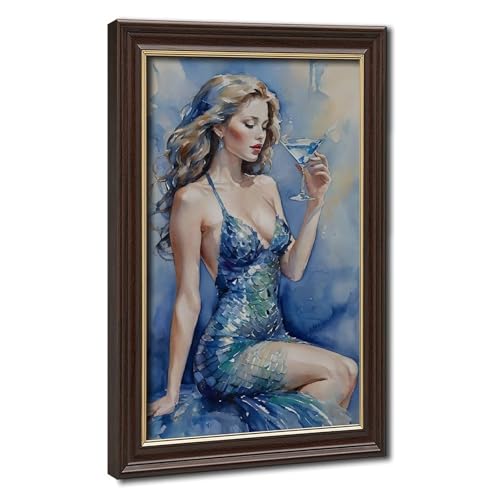 La Sirène Tipsy tableau déco pour habiller un mur vide facilement