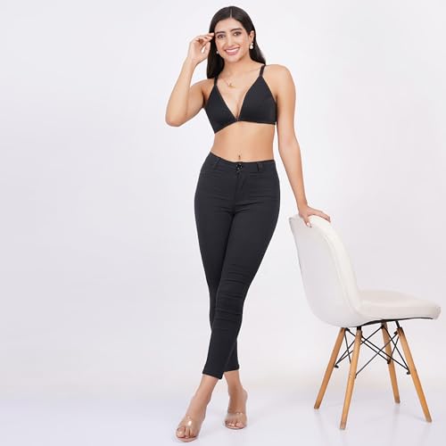 Image of Front Open Non Padded Bra - Made of Pure Cotton Full Coverage Non Wired Seamless Pushup Soft Cup for T-Shirt Saree Dress Sports Garment for Daily Use Everyday