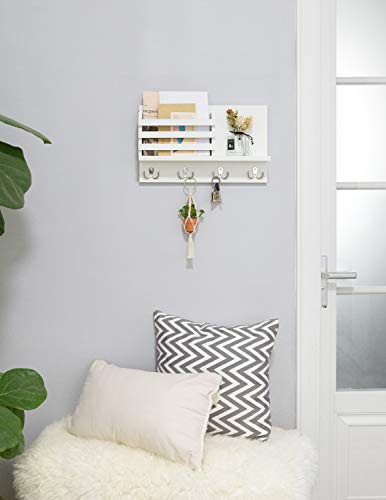 image for Dahey Wall Mounted Mail Holder Wooden Key Holder Rack Mail Sorter Orga