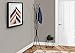 Monarch Specialties Coat Rack - Coat Tree with 8 Hooks, Hammered Metal 74" H (Black)