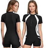 KTMOUW Trajes de Baño Mujer Completo Traje de Baño Mujer Natacion Curvy Control Abdomen Secado Rápido Respirable...