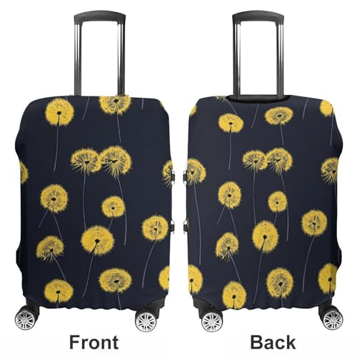 Dandelions Flowers Travel Luggage Cover for Suitcase 19-32 Inches Elastic Washable Baggage Protector3