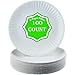 Perfect Stix Paper Plate 9-100 Paper Plates, 9", White (Pack of 100)