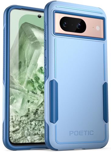 Coque Google Pixel 8 Coque double couche antichoc bleu ciel Poetic Neon