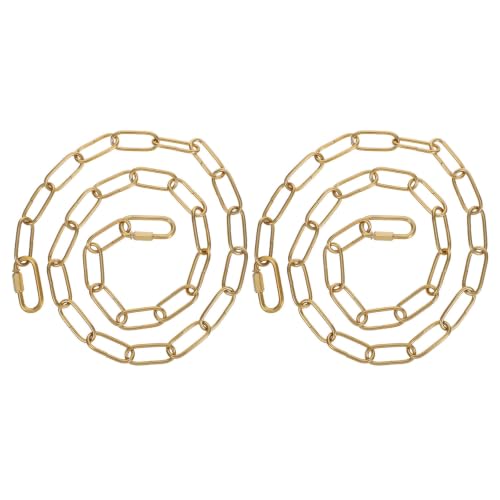 Cadena de hierro dorada para lámparas de cristal de alta resistencia con acabado vintage clásico